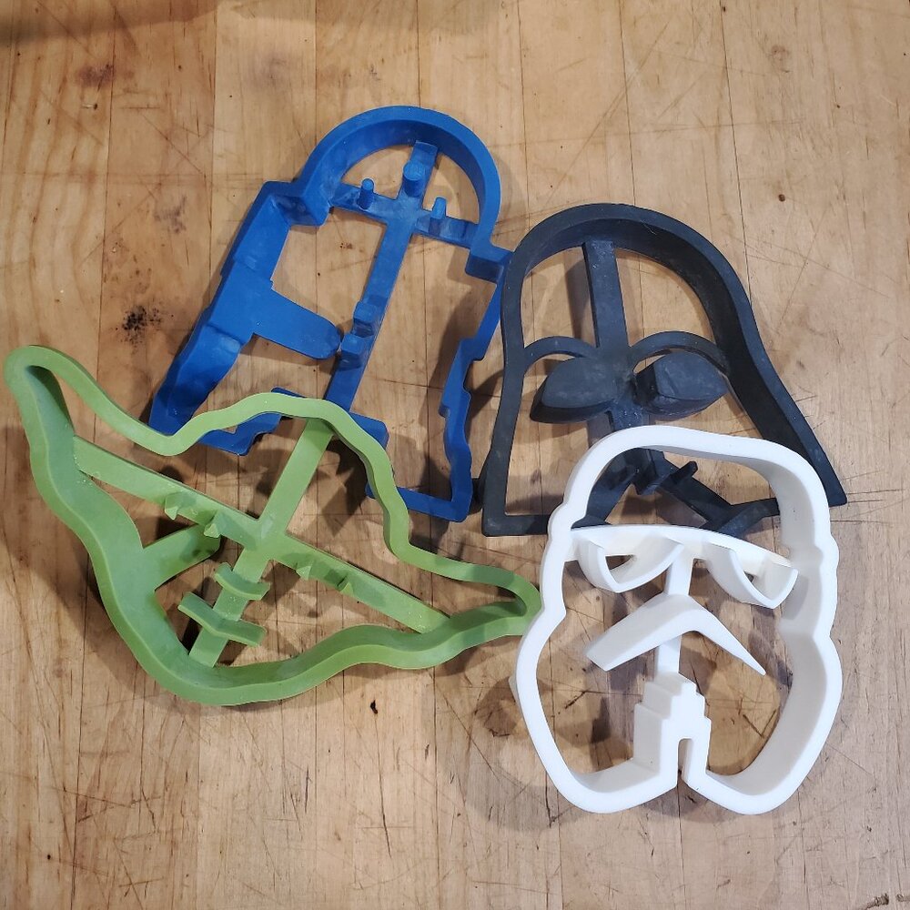 STAR WARS Non Stick Pancake Molds Yoda/Darth Vader/Storm Trooper